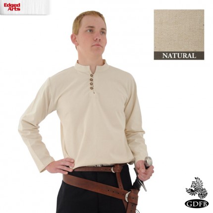 Thick Cotton Shirt - Natural - X Large - GB3584