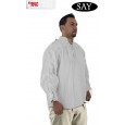 Cotton Shirt - Laced Neck & Sleeves - White - XXLarge - GB3056
