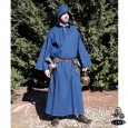 Medieval Hooded Cotton Cloak - Blue - GB4024