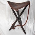 Traditional Wood and Leather Folding Stool. Made in Spain – HR-M06