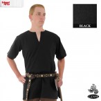 Half Sleeved Medieval Tunic - Black - XX Large - GB3621