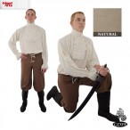 Napoleonic Shirt with Frills - Natural - Large - GB3905
