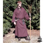 Medieval Hooded Cotton Cloak - Brown - GB4016