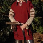 Half Sleeved Medieval Tunic - Maroon - Medium - GB4100